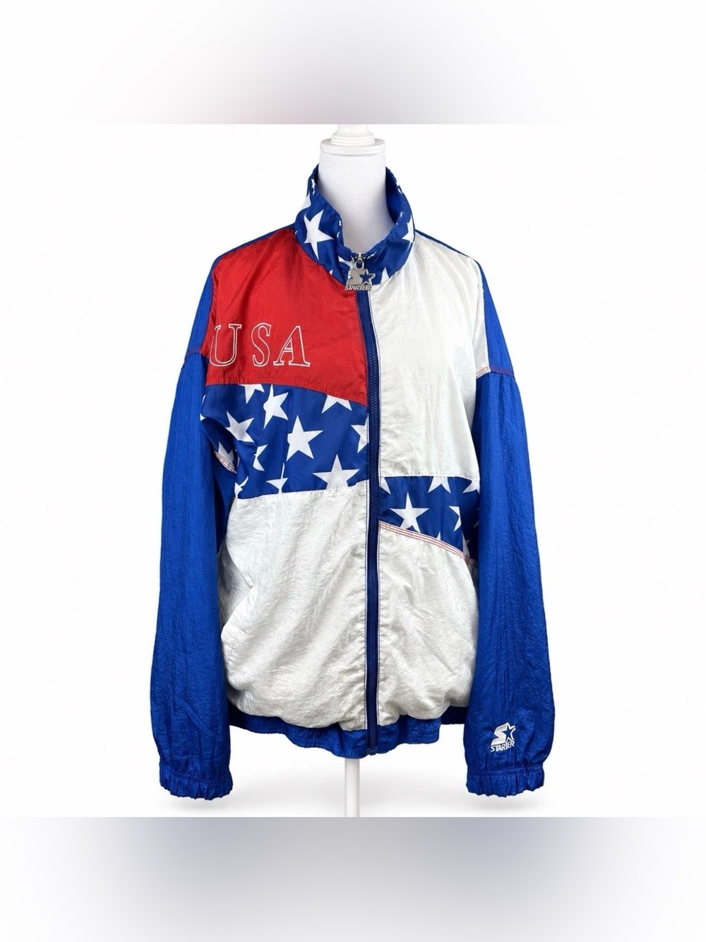 Vintage 1996 Starter Atlanta Olympics USA Jacket Mens Large Windbreaker 90s